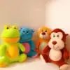 monkey,bear,frog,cow stuffed& short plush toy or custom