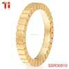 Ti Aohua Fashion Ice Cube Stainless Steel Ring, Yellow Gold Perfect Piece Geometric Pattern Ring For Fashion Young Ladies