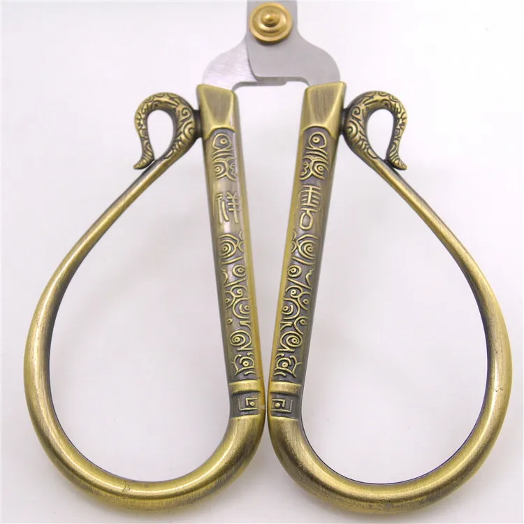 vintage professional cutting scissors bronze scissors durable