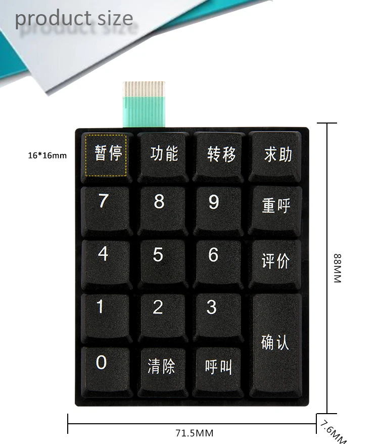 Custom Numeric Internal Keyboard Manufacturer With Pcb Board And Usb