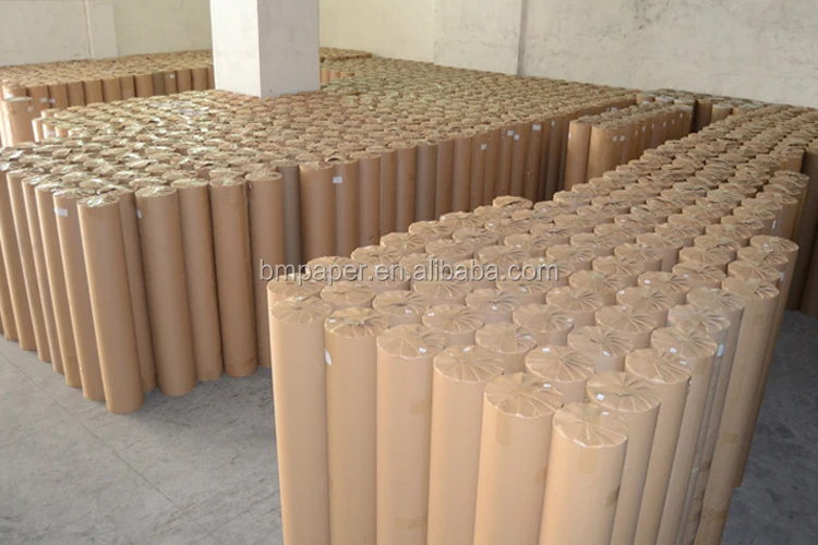 24'' 36  × 50m Plain CAD Drawing Paper Roll For Apparel Factory 80GSM