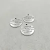 Fancy Custom Design Engravable Round Charms