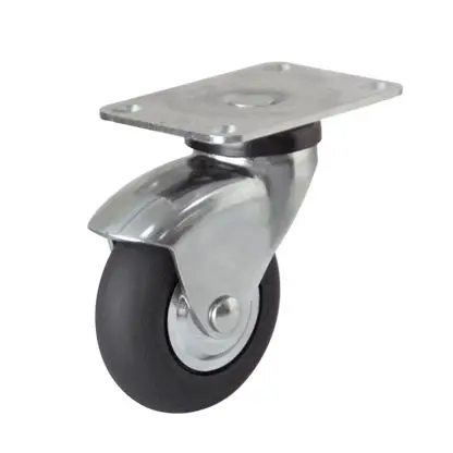 SSDJ 3 "4" 5 "silent rubber wheel universal casters trolley casters flat wheel brake universal caster rack wheel