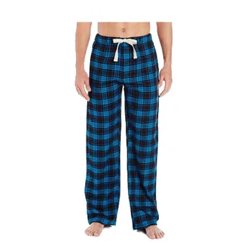 men plaid track pants