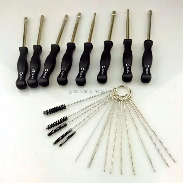 Herramienta de Ajuste de Carburador Destornillador Paquete de 8 Kit de Limpieza de Carburador Estuche de Transporte para Motor Peque/ño com/ún de 2 Ciclos STIHL Poulan Husqvarna Iycorish
