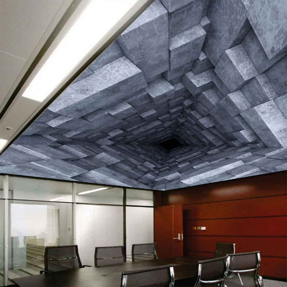 5m Uv Print 3d Effect Ceiling Designs Pvc Stretch Ceiling