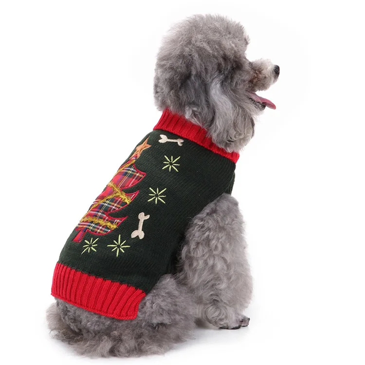 Paleo Pet Christmas Clothes Custom Cat Dog Knit Sweater Clothes Pet Apparel Accessories Dog Winter Jumper Clothing