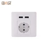 WS008 CE ,ROHS Certification High Quality Cheap Custom Usa Usb Light Switch Wall Socket