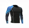 Digital printing Sublimation bjj custom mens blank rash guard with your design