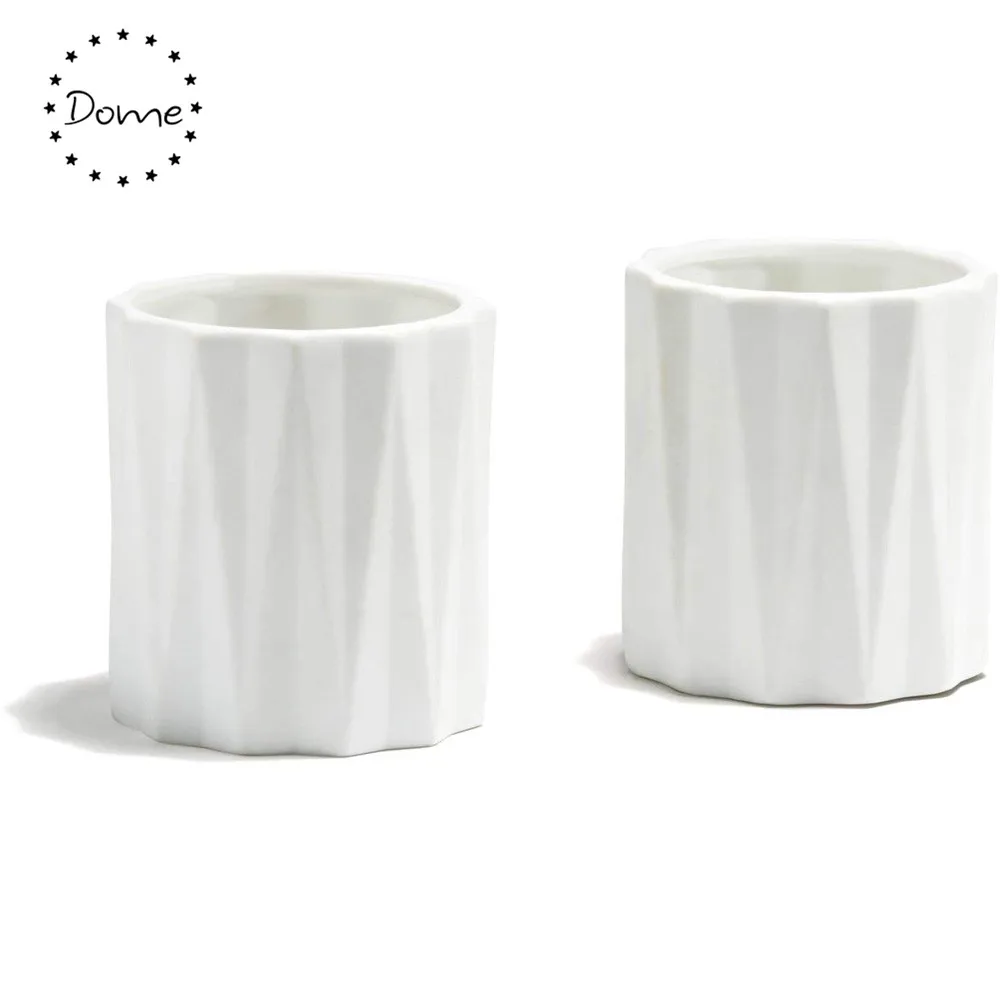 12oz Tealight White Candle Vessels Candle Container Ceramic Candle Jar