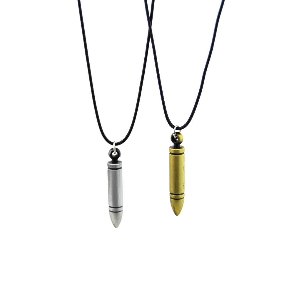 Cool Model Antique Gold/silver Bullet Pendant Necklace For Men Buy