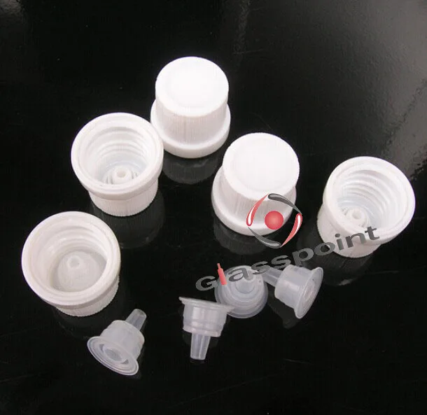 White/black Tamper Evident Cap For Essential Oil Bottles,Din 18,Plastic