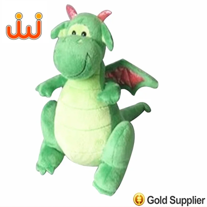 green stuffed dragon