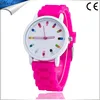 Watches Jelly Colorful Dial Numbers Hollow Out Pointer Sugar Color Silicone Wristwatch Women Dress Watch GW005