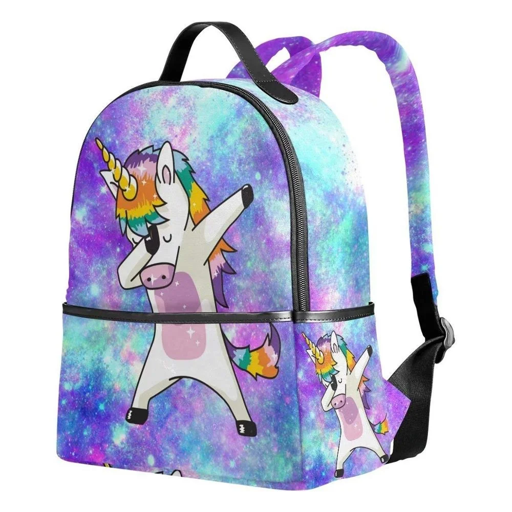 Unicorn School Backpack For Girls And Boys,Galaxy Cute Elementary