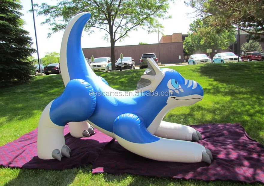 inflatable green dragon