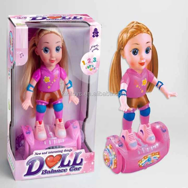 2019 Amazon Hot Selling Fashion Lovely Doll; Balance Doll Car With