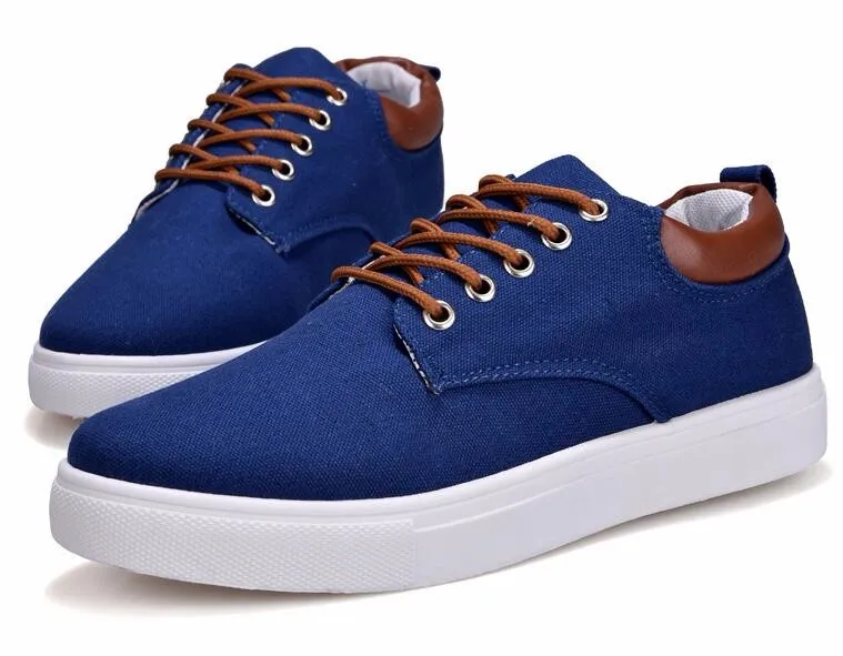 Up0090r Factory Wholesale Men Flat Shoes New Style 46 47size Canvas