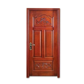 Fashion Small Wooden Single Main Door Design Buy Simple Teak Wood Door Designs Single Leaf Solid Wood Door Simple Plywood Doors Design Product On