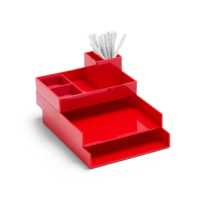 Desk Top Stationery Drawer Stackable Plastic Office Paper Tray