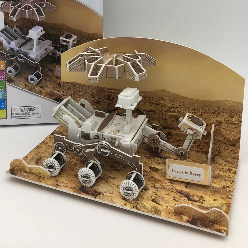 3d Diy Paper Jigsaw Puzzles Mars Curiosity Rover Model ...