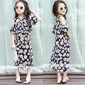 2016 Girls Flower Dress Beach Dress Strapless Dress Comfortable Summer Fashion Street Shoot High quality Children