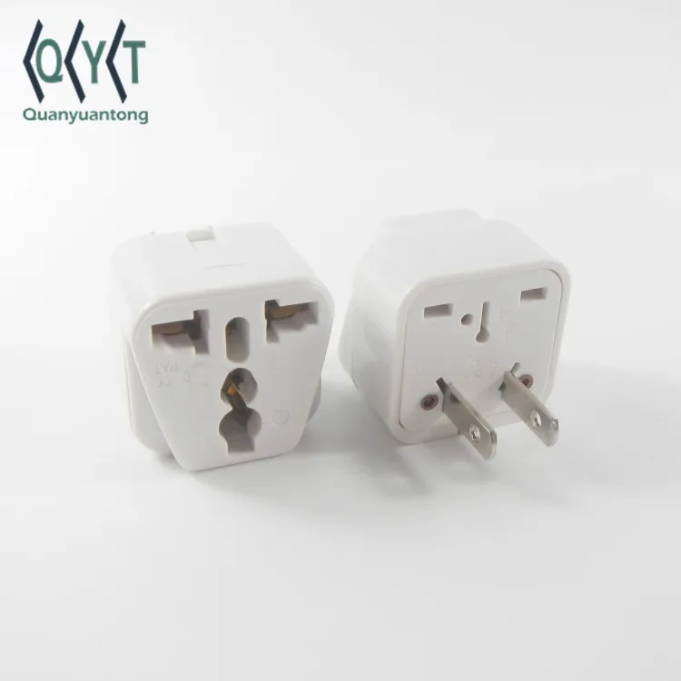 White Cn China Socket To Universal Plug Socket Adapter 45.03mm*36.02mm ...