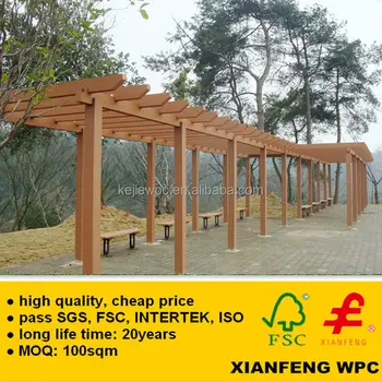 Migliore fabbrica di tavole pergola plastico in legno composito wpc ... Miglior legno per pergolato