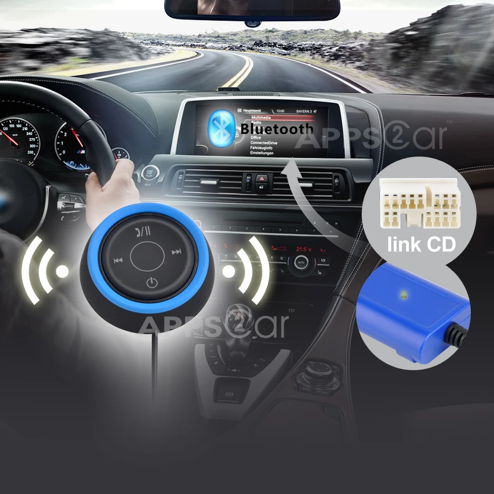 Apps2car Car Digital Music Changer With Bluetooth For Toyota Yaris