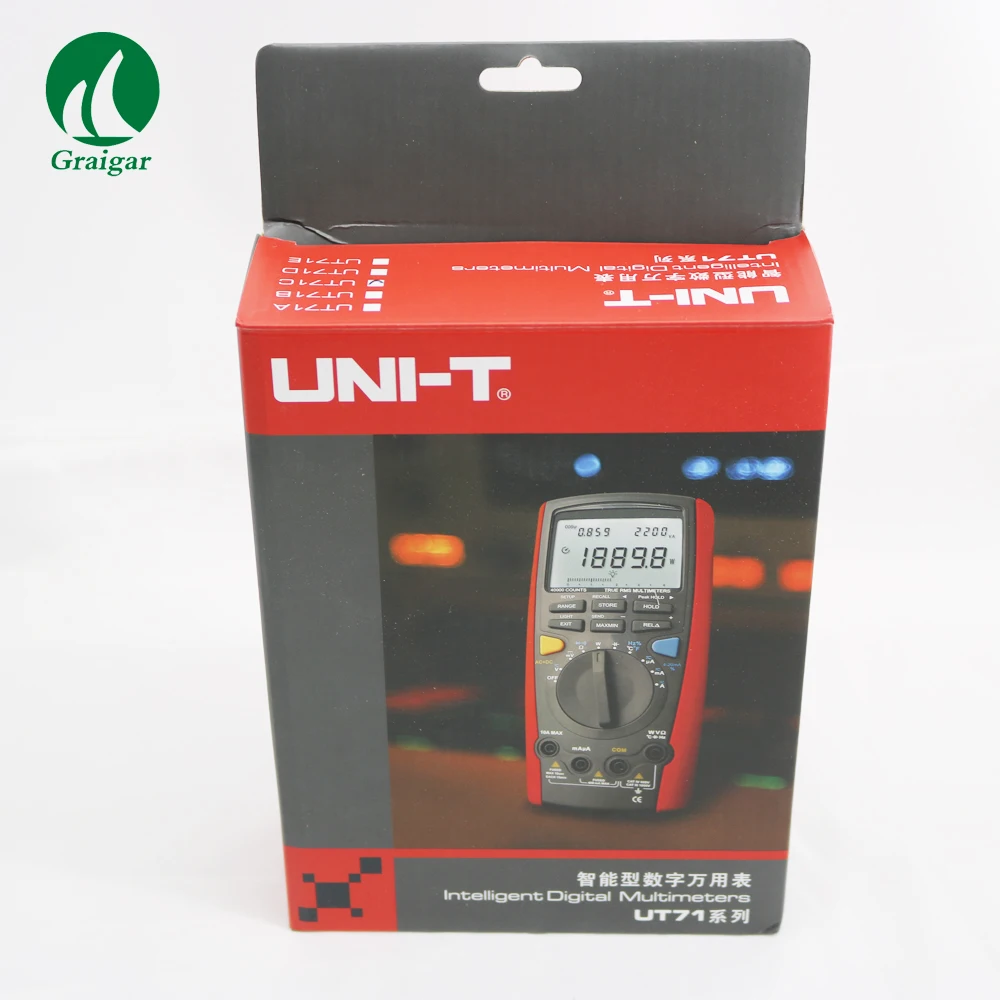 Uni-t Digital Multimeter Ut71c Ac+dc Voltage Measurement Volt Amp Ohm ...