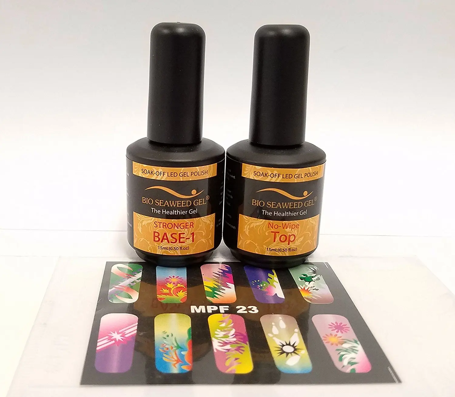 BIO SEAWEED GEL (Made in USA) - (No-wipe Topcoat and Stronger Base coat)