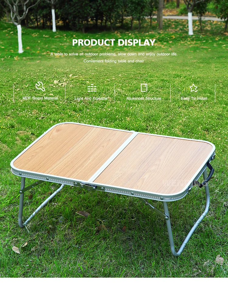 short collapsible table