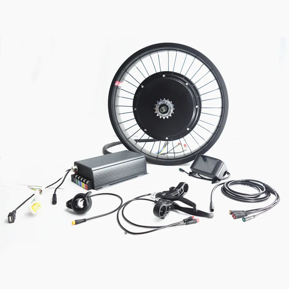 20*4.0inch Fat Bike Ebike Conversion Kit 72v 5000w Electric Bike Kit