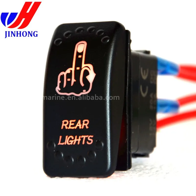 4 Pin Illuminated Arb Marine Rocker Switch Labels For Car/truck/rv