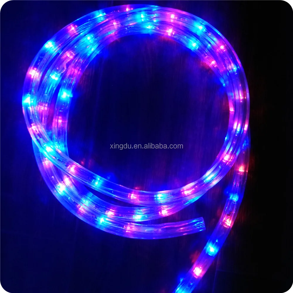 Bi-colors 36leds chasing 3 wire led rope light