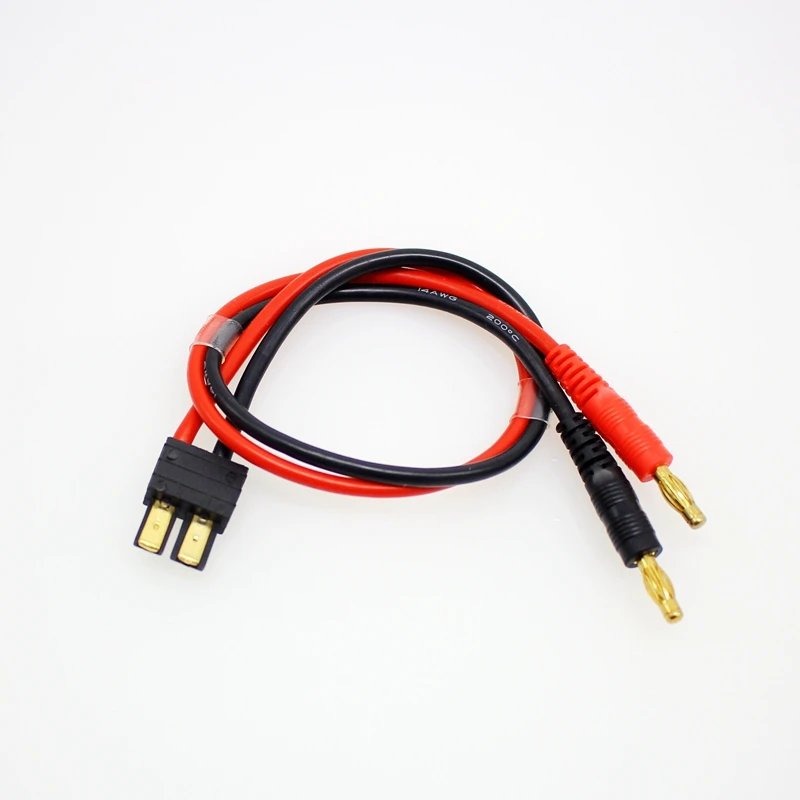 Traxxas Male Battery Charger Lead 14awg 35cm Trx To 4mm Bullet