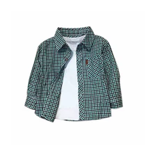 Children s shirts babies British plaid shirt Boys dress botton Checkered shirt blouses costumes for kids