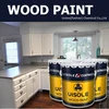 PU topcoat white gloss kitchen cabinet wood paint