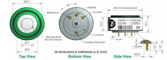 Alphasense CO Sensor CO-B4