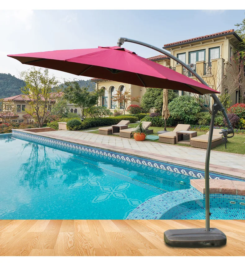 2019 New Home Garden Outdoor Umbrella 1.8m Patio Outdoor Umbrella With Curtain Outdoor Heavy