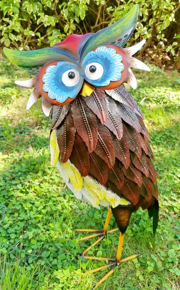 Yard Art Metal Owl Iron Garden Decoration - Buy Iron Garden Decoration