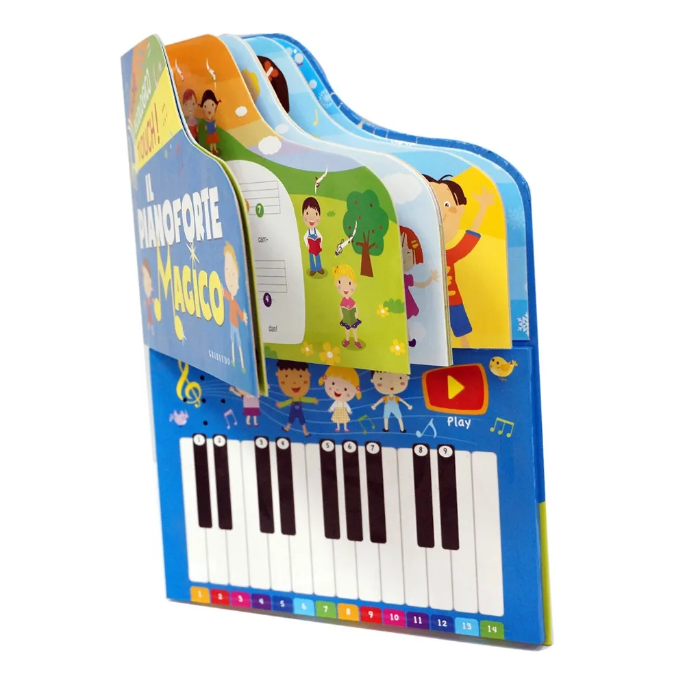 Custom Electronic Music Instrument Piano Button Children Music Book ...