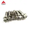 M6 m8 m10 titanium hex flange bolts racing bolts with six holes locking for motorcycle