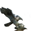 Large animal metal casting bronze eagle sculpture for exterior garden