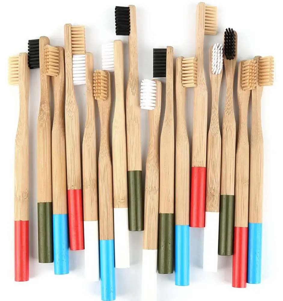 

Eco Organic Bamboo Toothbrush,100 Pieces, Customized color