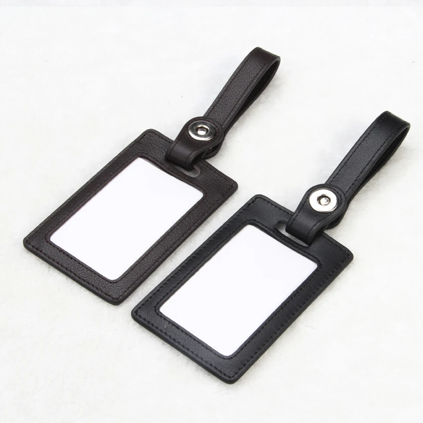New Arrival Genuine Leather Blank Luggage Tag For Travel Buy Blank