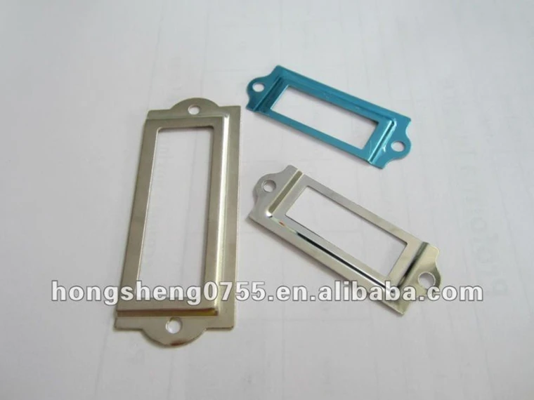 Manufacturing High Quality Custom Metal Label Holder Patterns Shelf