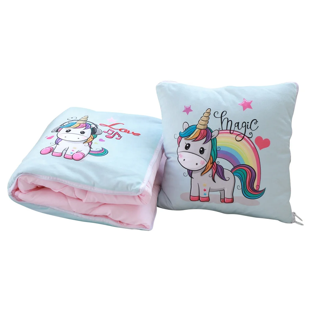 unicorn blanket and pillow