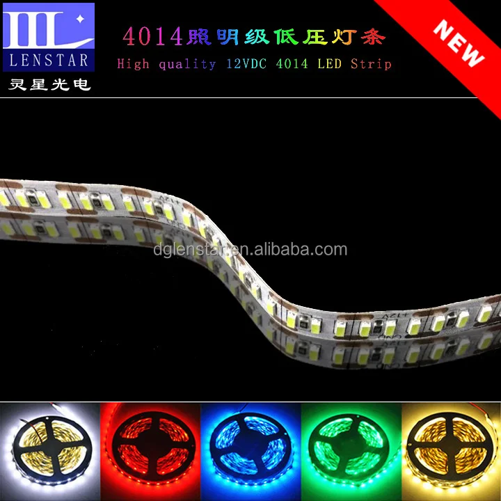 Hot sale 240PCS of high brightness SMD 4014 LED per meter high quality 12VDC Non-waterproof type Flexible LED Strip