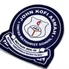 factory made logo school clothes woven custom embroidery patch